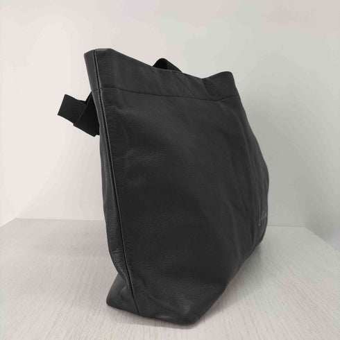 ヨウジヤマモト Yohji Yamamoto シグネチャーロゴカウレザートートバッグ S メンズ ONE SIZE